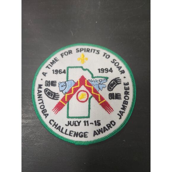 1994 Manitoba Jamboree Challenge Award Patch "A Time for Spirits to Soar" Scouts - Picture 3 of 3